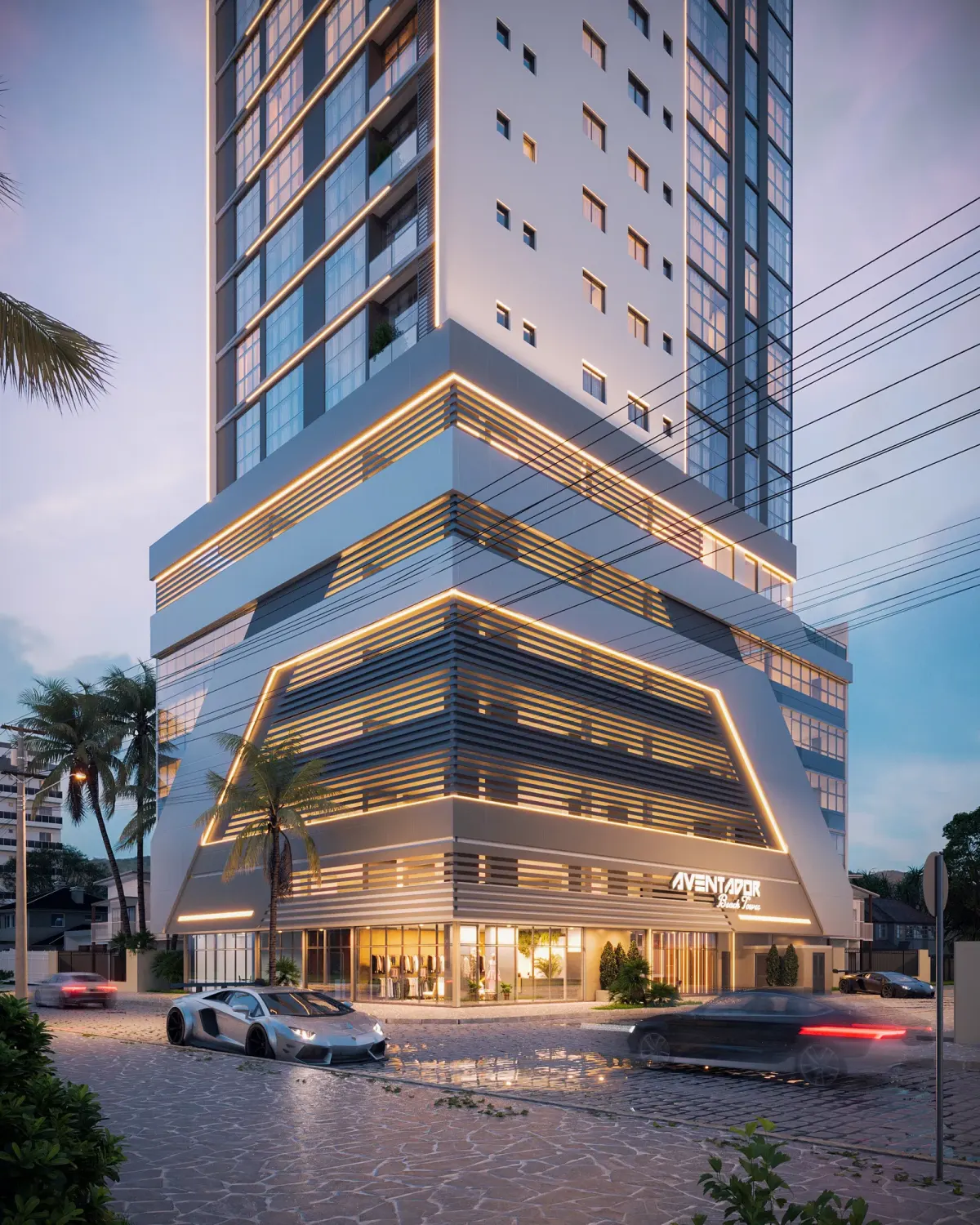 Aventador Beach Tower em Porto Belo